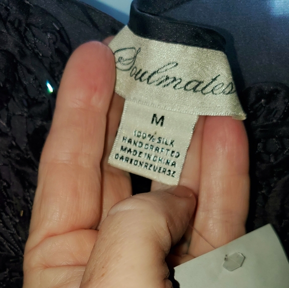 Soulmates 100% Silk Dress Size Medium NWT - Picture 4 of 8
